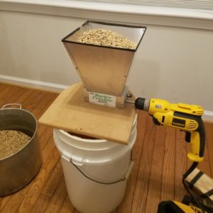 Grain Mill in use
