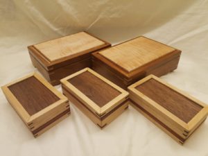Wooden jewelry boxes
